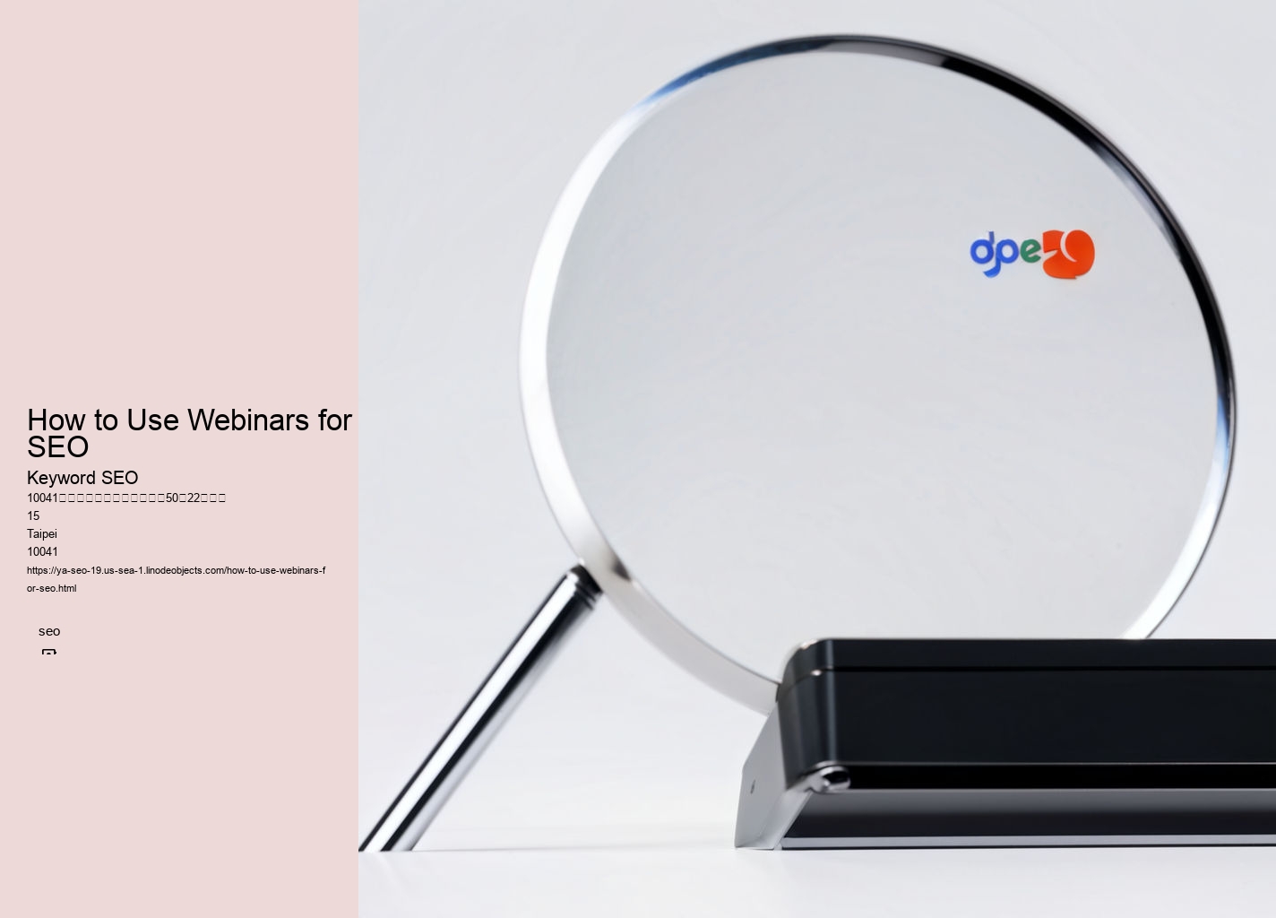 How to Use Webinars for SEO